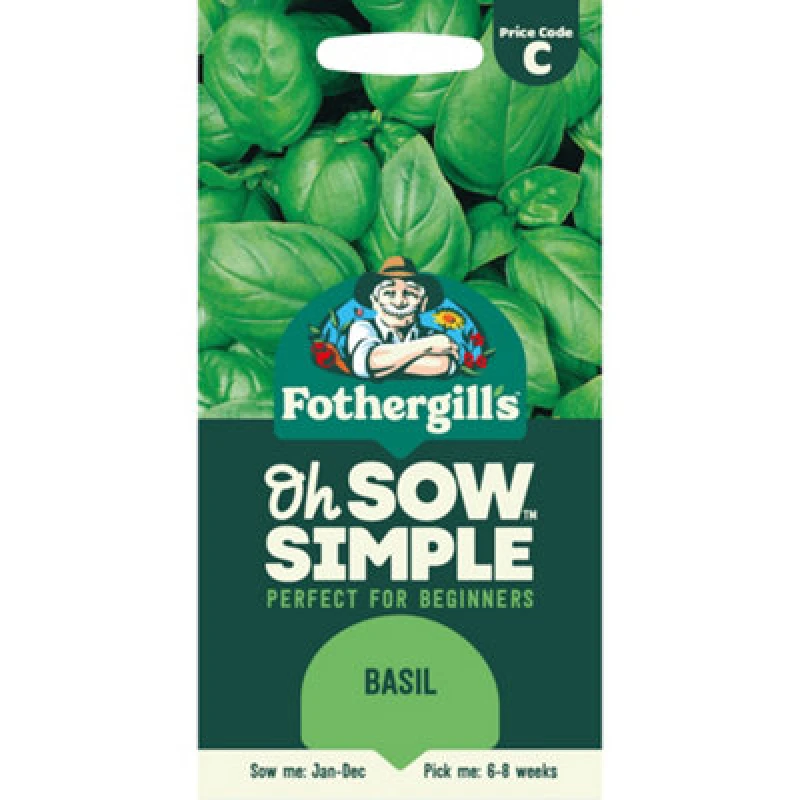 Image of Mr Fothergills Oh Sow Simple Basil Herb Seeds