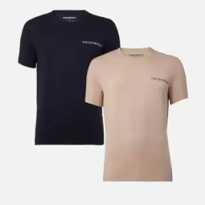 Image of Emporio Armani Two-Pack Stretch-Cotton Jersey T-Shirts - S