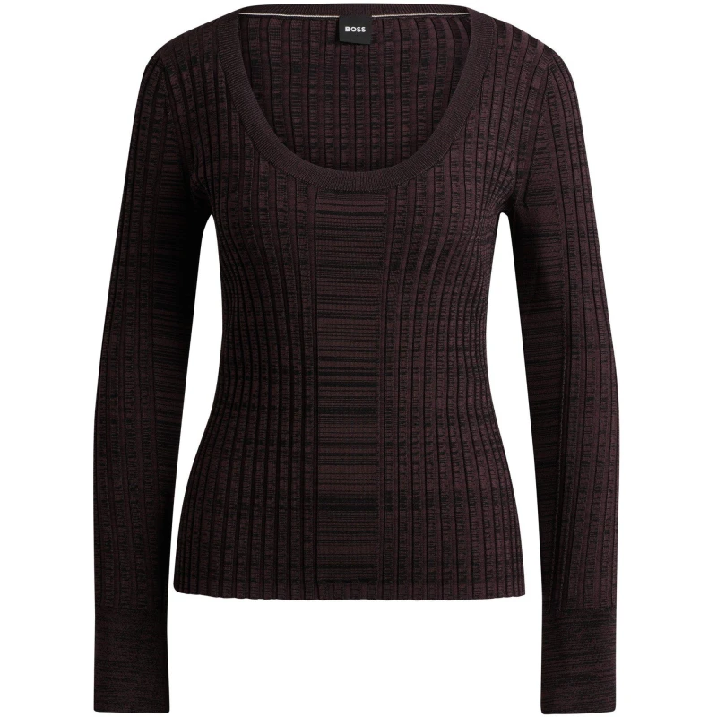 Image of Boss Womens Firama Knitted Top Open Miscellans female 12 (L)