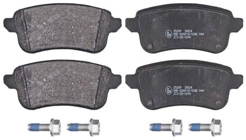 Image of A.B.S. 35289 Brake pad set not prepared for wear warning indicator Brake Pad Set,disc brake (402)