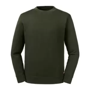 Image of Russell Unisex Adult Reversible Organic Sweatshirt (XXL) (Dark Olive)