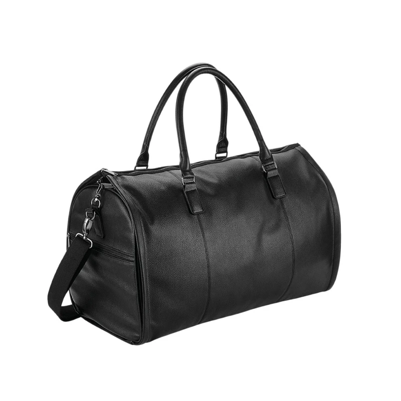 Image of Quadra Mens Nuhide Duffle Bag in Black Male One Size