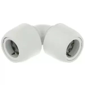 image of Wavin Hep2O Equal Elbow 90 Degree White 22mm Push-Fit Hd5/22W