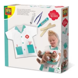 Image of SES CREATIVE Petits Pretenders Childrens Dress Up Costume Doctor Set, Unisex, Three Years and Above, Multi-colour...