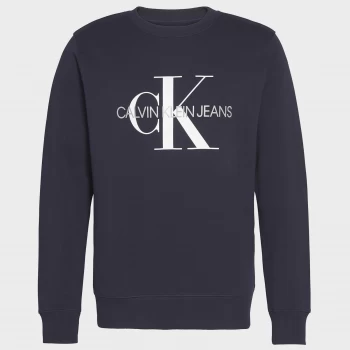 Image of CK Jeans Mens Iconic Monogram Sweatshirt - Night Sky - XXL