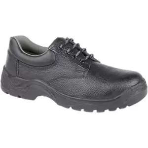 Image of Grafters Mens Padded Collar 4 Eye Safety Shoes (13 UK) (Black) - Black
