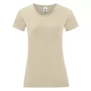 Image of Fruit Of The Loom Womens/Ladies Iconic T-Shirt (XL) (Natural)