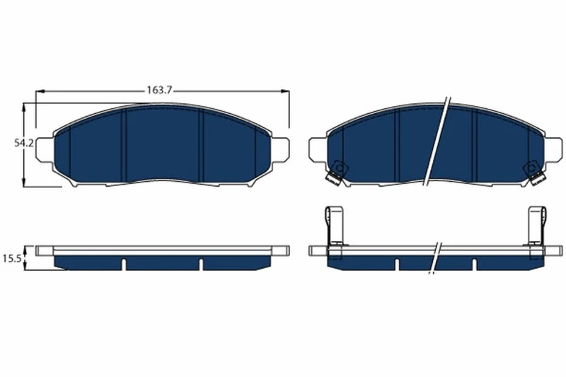Image of Brake pad set TRW GDB3520BTE