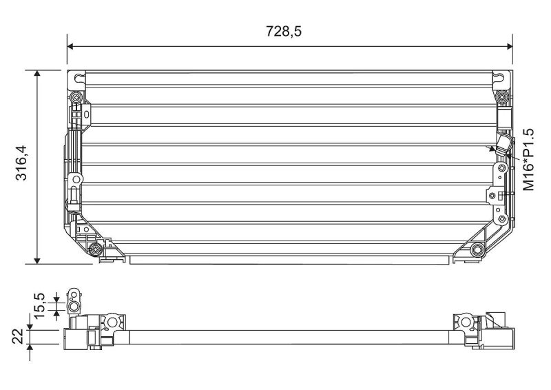 Image of Air conditioning condenser VALEO 812697