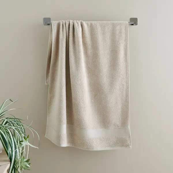 CATHERINE LANSFIELD Catherine Lansfield - Anti-Bacterial 100% Cotton Bath Towel, Natural TW/55660/W/BT/NT