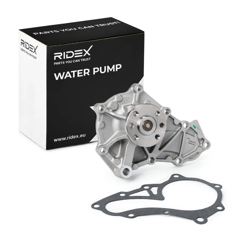 Image of RIDEX 1260W0729 Water pump with flange, with gasket/seal Water Pump (1260)