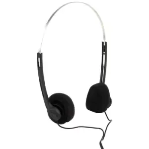 image of AV Link 100.035UK SH27 Lightweight Basic Stereo Headphones