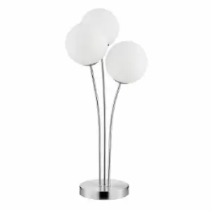 Image of Village At Home Jackson 3 Ball Table Lamp Chrome