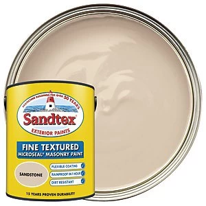 Image of Sandtex Fine Textured Masonry Paint - Sandstone 5L