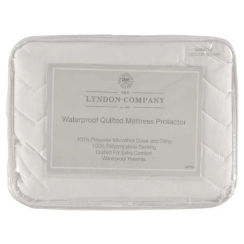 image of The Lyndon Company Lyndon Company Waterproof Quilted Mattress Protector - White