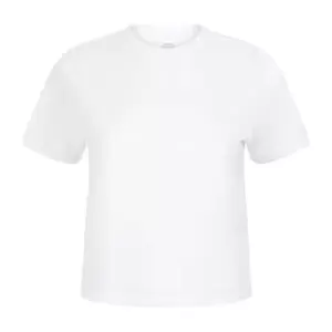 image of Skinni Fit Womens/Ladies Cropped Boxy T-Shirt (XXS) (White)