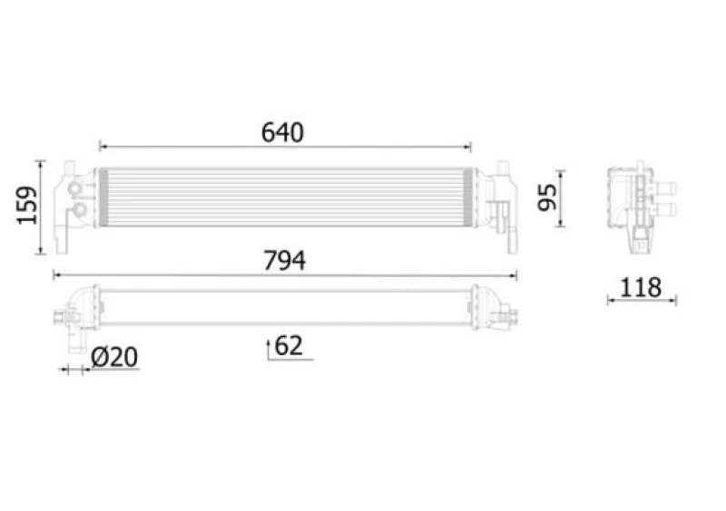 Image of Engine radiator MAHLE CR 2700 000P