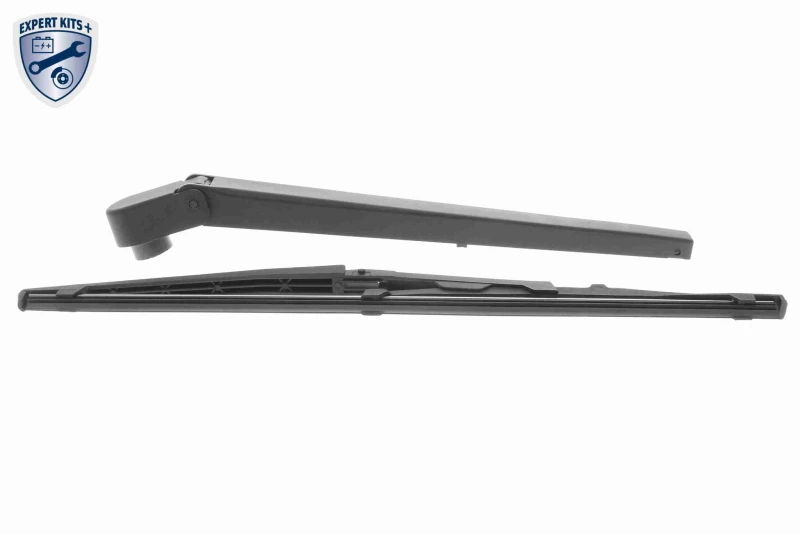 Image of VAICO V24-0407 Wiper Arm Set, window cleaning with integrated wiper blade GRP (Glass fibre Reinforced Plastic), PBT Wiper Arm Set,window cleaning (654