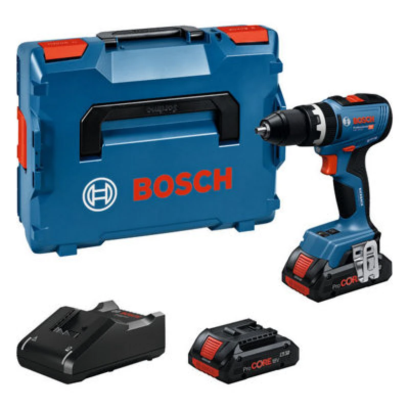 Image of Bosch GSB 18V-65 18v Cordless Brushless Combi Drill 06019N3376 Batteries: 2 x 4ah Li-ion ProCore