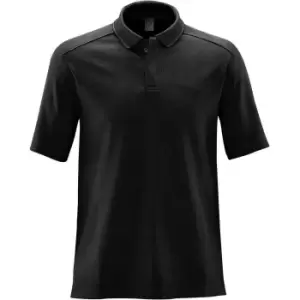 Image of Stormtech Mens Endurance HD Polo Shirt (4XL) (Black/Dolphin)