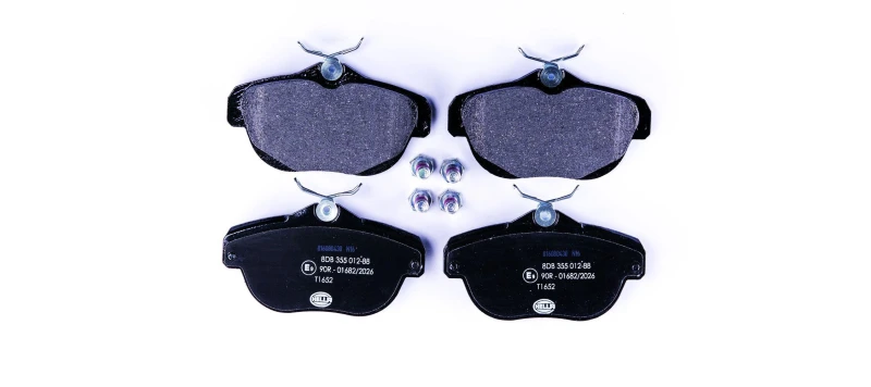 Image of HELLA Brake pad set HELLA 8DB 355 012-881