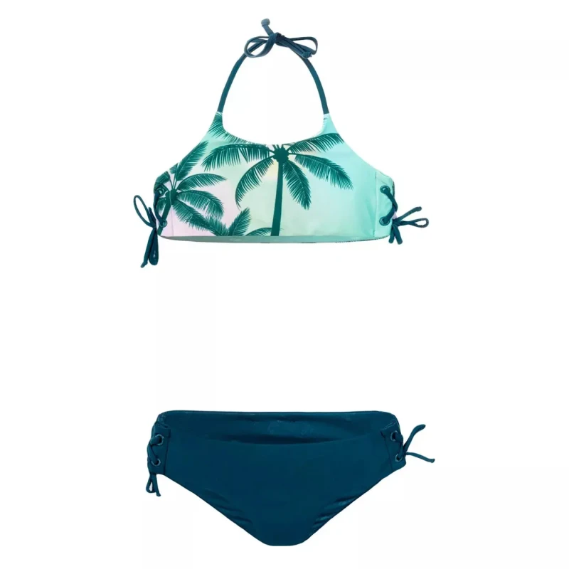 Image of 2 Piece swimsuit for girls Aquawave Hali (x2) Vert Female 8 ans