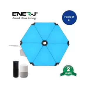 image of ENER-J Smart WiFi Triangle Lights Pack of 6