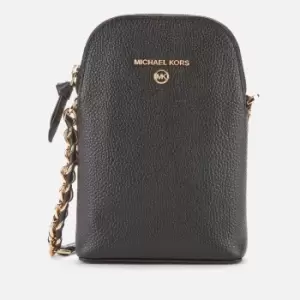 Image of Michael Kors Womens Jet Set Charm Small Ns Chn Phn Xbody Bag - Black
