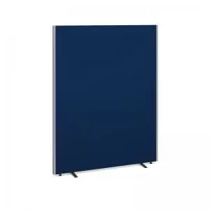 image of Floor standing fabric screen 1800mm high x 1400mm wide - blue