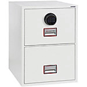 Image of Phoenix Fireproof Safe FIRE FILE 25 White 525 x 675 x 720 mm