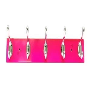 Image of BQ Pink silver Hook rail H72mm W12mm L438mm
