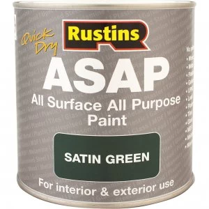 image of Rustins ASAP All Surface All Purpose Paint Green 250ml