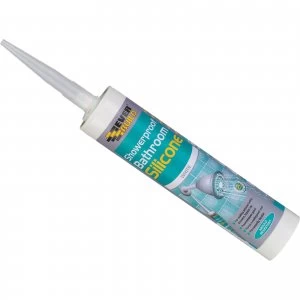 Image of Everbuild Showerproof Bathroom Silicone White 300ml