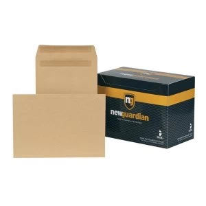 Image of New Guardian C4 130gm2 Heavyweight Self Seal Pocket Envelopes Manilla Pack of 250
