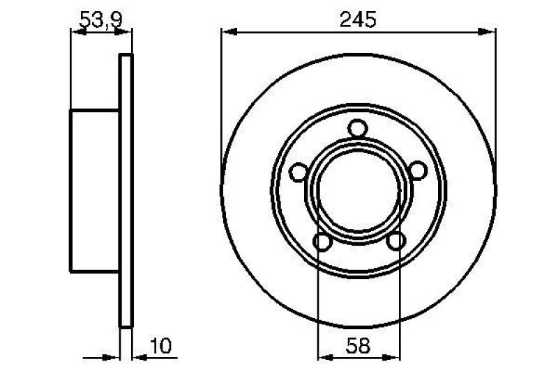 Image of Brake disc Bosch 0 986 478 461