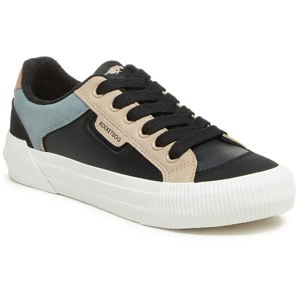 Image of Rocket Dog Womens Cheery Blocked Sporty High Step Shoes UK Size 3 (EU 36) Black Combo RKD246-BLACK-3