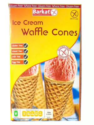 image of Barkat Gluten Free Waffle Ice Cream Cones 150g