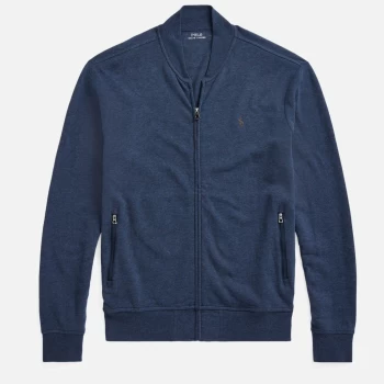Image of Polo Ralph Lauren Mens Luxury Jersey Baseball Jacket - Spring Navy Heather - M