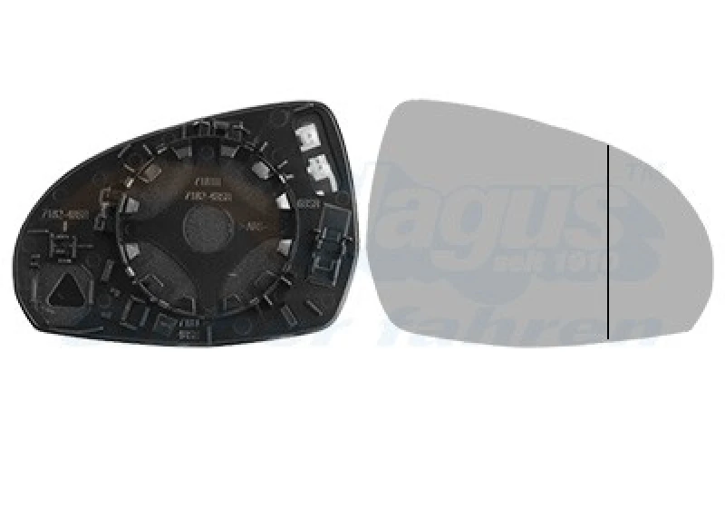 Image of VAN WEZEL Wing mirror glass VAN WEZEL 2902838