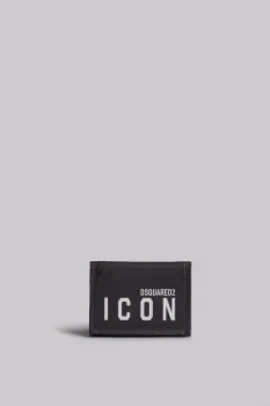Image of DSQUARED2 Men Document holder Black Size OneSize 95% Polyamide 5% Bovine leather