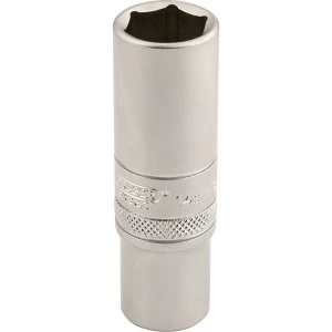 Image of Draper 3/8" Drive Satin Finish Deep Hexagon Socket Metric 3/8" 14mm
