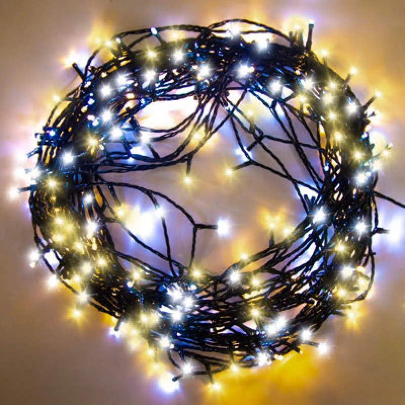 Image of Shatchi 750LEDs Christmas Tree Fairy String Lights 75m Lit - Multifunction 8 Light Modes Indoor/Outdoor Yellow