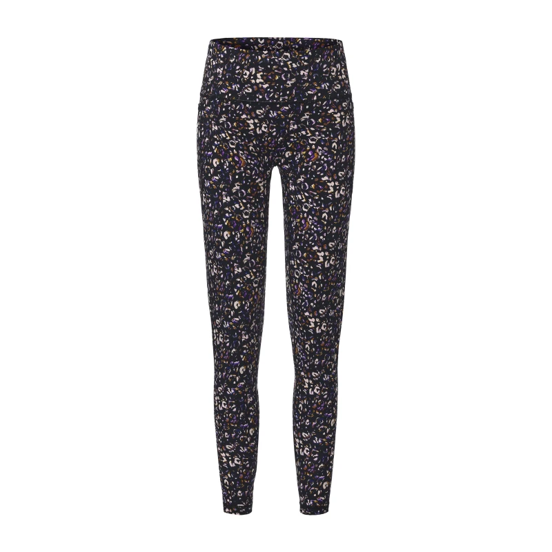 Image of Biba Womens Move Tight Performance Gym Leggings Black Leopard female 8 (XS)