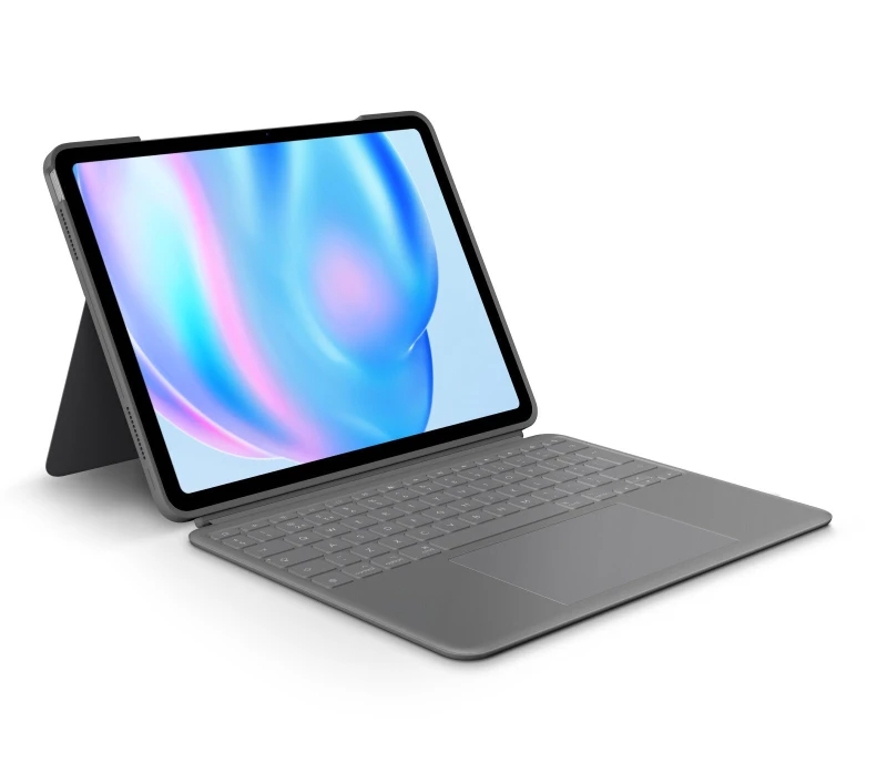 Image of Logitech Combo Touch 13 iPad Keyboard Folio - Grey, Silver/Grey 5099206121928
