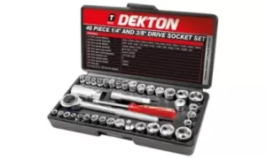 image of Dekton 40 Piece Driver Socket Set