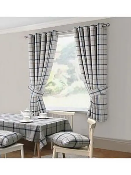 image of Very Home Hudson Eyelet Kitchen Curtains