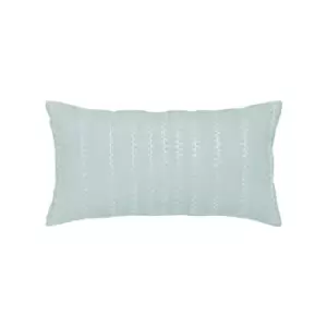 Image of Sanderson - Options Etchings & Roses Cushion 50x30cm Duck Egg
