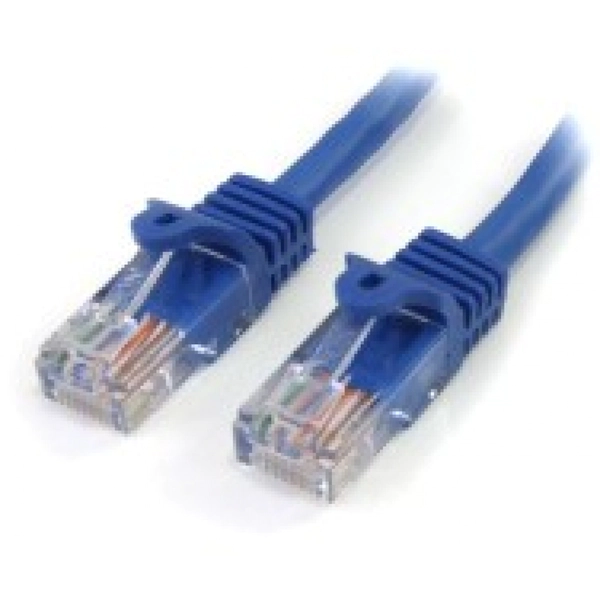 Image of StarTech Cat5e Patch Cable with Snagless RJ45 Connectors 5m Blue