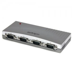 image of 4 Port USB to RS232 Serial Adapter Hub