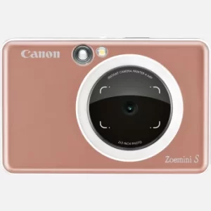 image of Canon Zoemini S Instant Camera Colour Photo Printer, Rose Gold